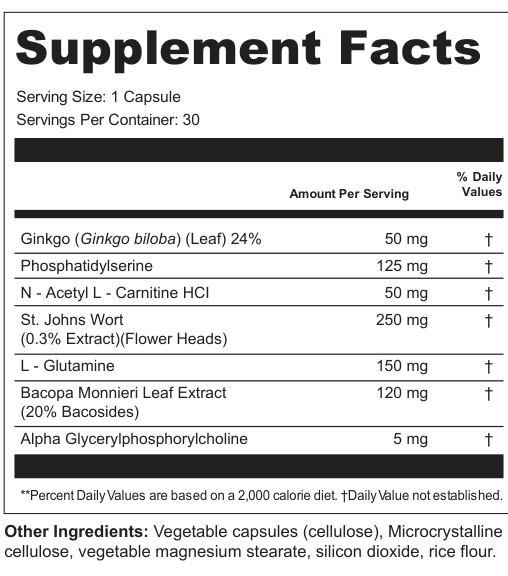 Supplement Facts for Lunar Weave